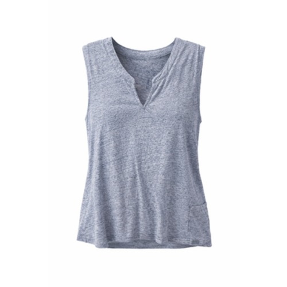 Sonoma Goods For Life Womens XXL Blue Notched V-Neck Sleeveless Peplum Tank Top